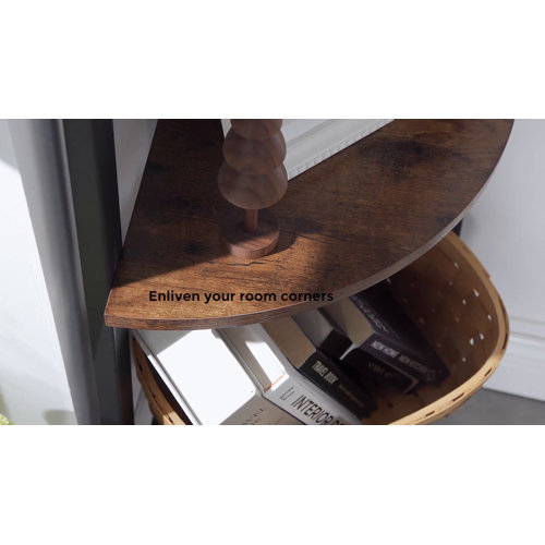 Gracie Oaks Drumm Corner Bookcase & Reviews Wayfair